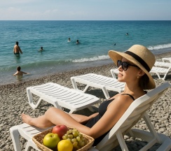 Двухместный с балконом и видом на море в Aqualife