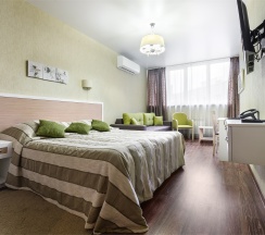 Однокомнатный номер бизнес-класса с гостиной-спальней и кухней в Degas lite hotel