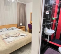 Номер улучшенный с 1 двуспальной кроватью (цокольный этаж) в Kovensky