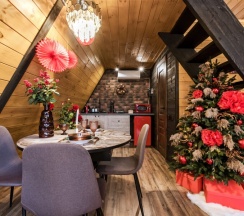 Aframe Luxe Black | Банный чан на территории в Берёзовая роща