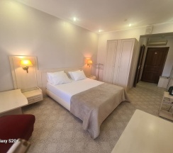 Номер первой категории(Стандарт) с балконом с одной двуспальной кроватью в Green house