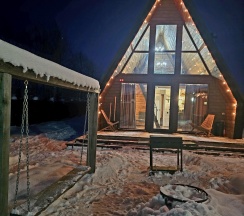 Коттедж улучшенный Aframe в Chilla_villa_black