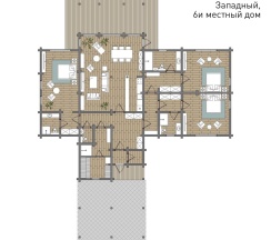 6-и местный улучшенный дом в Западном поселке в Бутик