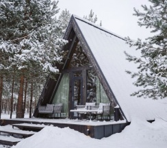№14 A-Frame 45m2 с кондиционером. (оснащение дома см. Подробнее) в Les holidays