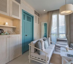 Двухместная вилла с красивым видом из окна двуспальная кровать в Cape Kudu Hotel