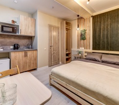 Номер категории комфорт с удобствами и мини-кухней в Ecolife hotel