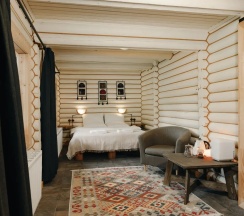 Double Room с двуспальной кроватью  (к1R1-2) в Шале Леший