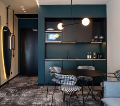 Двухместные апартаменты c 1 комнатой двуспальная кровать в Novotel Living Almaty Jetisu