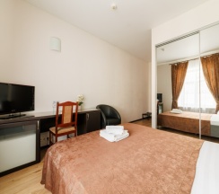 Комфортный номер с двумя отдельными кроватями в Имидж