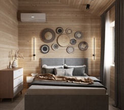 House Cheget с видом на горы в Wood Home