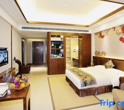 Двухместный номер Deluxe с видом на море двуспальная кровать в Jinghai Hotel & Resort