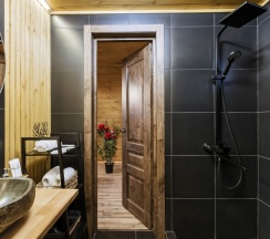 Aframe Luxe Black | Банный чан на территории в Берёзовая роща