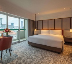 Двухместный номер Deluxe двуспальная кровать в Fairmont Singapore
