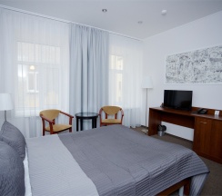 Двухместный номер с одной большой кроватью в Шале де Прованс