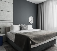 Номер стандарт улучшенный с 1 двуспальной кроватью в Kravt Hotel Innopolis