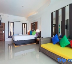 Двухместный номер Deluxe с балконом двуспальная кровать в The samui beach resort