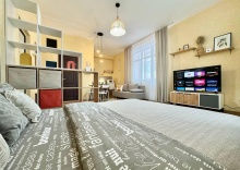 1-комнатные апартаменты студия Детский переулок д.24 в Rental Family Rooms (Рентал Фэмили) на Детском переулке