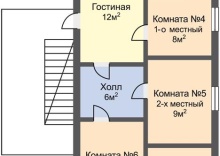 Номер эконом с 2 односпальными кроватями (с пансионом) в Остров Колочный