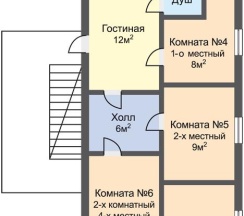 Номер эконом с 2 односпальными кроватями (с пансионом) в Остров Колочный