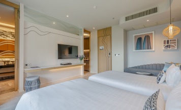 Двухместный полулюкс Terrace 2 отдельные кровати в Отель Metadee Concept Hotel