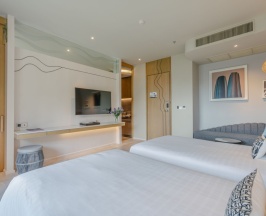Двухместный полулюкс Pool Access 2nd Floor двуспальная кровать в Отель Metadee Concept Hotel