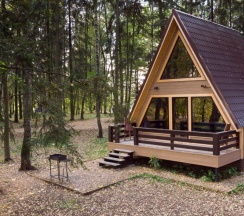 А-фрейм с панорамными окнами в Дурыкино