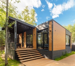 Улучшенный дом с двумя спальнями и купелью в Opushka house Новожилово