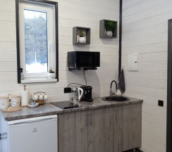 Четырёхместный коттедж с красивым видом из окна в Sabr