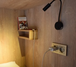 Кровать в общем номере в Aruu Hostel