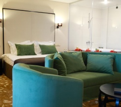 Номер люкс роскошный с террасой и ванной в Garden Hotel & SPA
