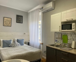 Номер LOFT Grey с 1 или 2 кроватями в Loft&Home Apartments