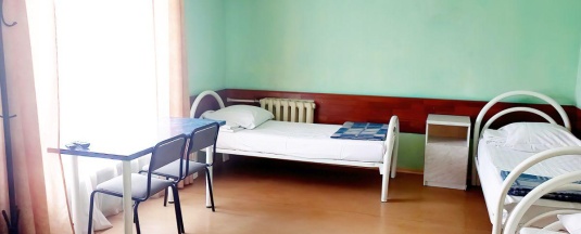 Кровать в 4-местном общем женском номере в Smart Hotel KDO Томск