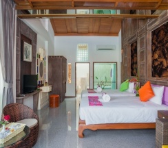 Трёхместный номер Deluxe с балконом в The samui beach resort