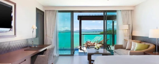 Двухместный номер доступ к бассейну Guest oceanfront двуспальная кровать в The Westin Siray Bay Resort & Spa, Phuket