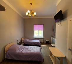 Студия с двумя односпальными кроватями в Советский