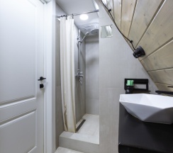 №6 A-Frame 50m2 с купелью (оснащение дома, стоимость купели и бани см. Подробнее) в Les holidays