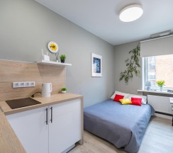 1-комнатные апартаменты студия Шоссе Фрезер 17Ас1 в Comfort place