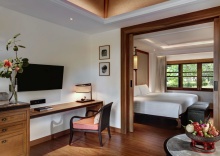 Двухместная вилла Deluxe beachfront двуспальная кровать в Отель Santiburi Koh Samui