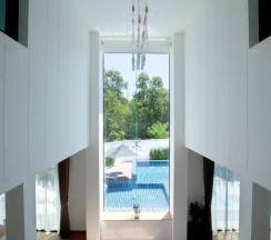 Двухместная семейная вилла двуспальная кровать в Happy Family Villa