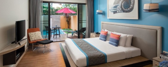 Двухместный номер Standard с видом на бассейн двуспальная кровать в Springfield at Sea Resort & Spa