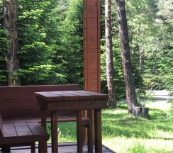 Шале 2. Четырёхместный номер комфорт с видом на лес в Белый волк