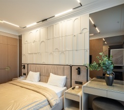 Двухкомнатный LUX с видом на море в Real Apartments Sochi