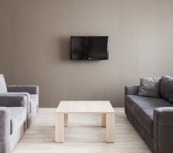 Апартаменты Superior c 1 комнатой с балконом и с красивым видом из окна в Комплекс апартаментов Комфорт