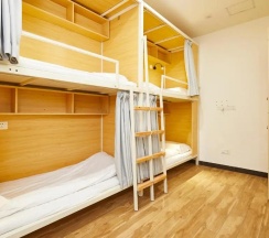 Кровать в общем номере (женский номер) (общая ванная комната) в Meego Qingwen Hotel
