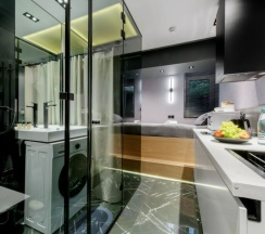 Studio Double одноместный, но возможно пребывание вдвоем, кровать 110х200 в Yapartments