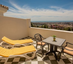 Трёхместный номер Standard с видом на горы в Hotel Villa Guadalupe