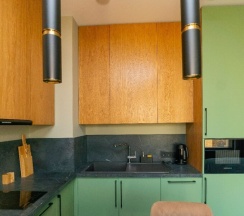 Апартамент 10 Двухместный Полулюкс  с потрясающим видом на Москва Сити (с душем) в Ap-in aparts