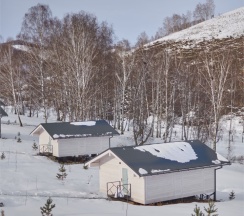 Шале с двуспальной кроватью 1-я линия в Маральник Altai Palace