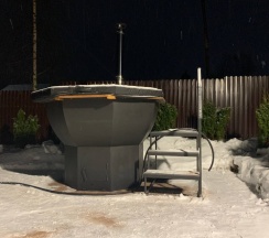 Дом из бруса с камином и баней из осины 4+2 в Snhaus