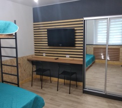 1-комнатные апартаменты студия с двухъярусной кроватью #1 в Easy Studio на улице Пушкинская